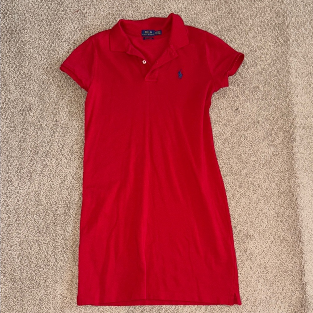 Ralph Lauren Vibrant Red Polo Dress